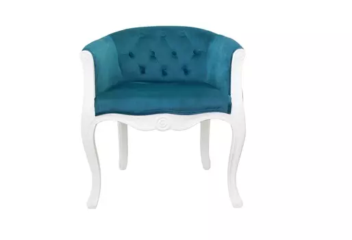 Низкое кресло kandy blue+white (mak-interior) голубой 62.0x71x62.0 см.