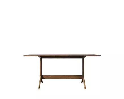 Обеденный стол andersen (etg-home) коричневый 160x74x93 см.