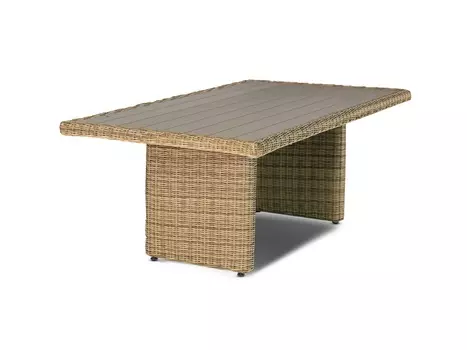 Обеденный стол бергамо (outdoor) бежевый 180.0x68.0x100.0 см.