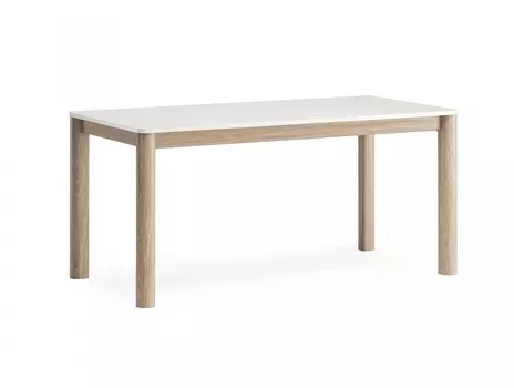 Обеденный стол bergen bgt25 (the idea) белый 160x75x80 см.