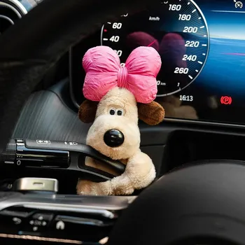Украшение автомобиля Куклы Пилот Pawdog Рулевые фары Стеклоочиститель Уай Щит Орнамент Милый бантик Собака Автомобиль Стеклоочиститель Кукла Аксессуары для интерьера