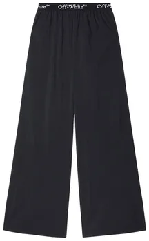 Брюки Off-White Logo Band Nylon Pants 'Black', черный