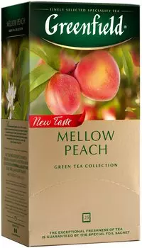Чай в пакетиках зеленый Greenfield Mellow Peach, 25шт.x1.8г, персик (1389-10)