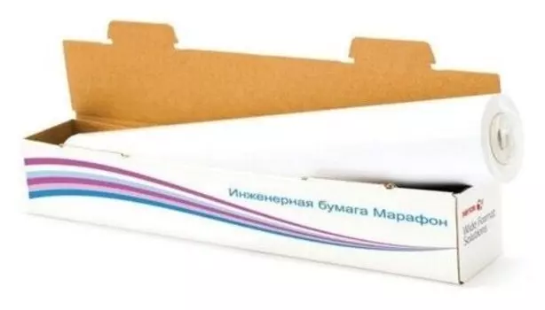 Бумага рулон 42 см x 150 м, втулка 3"(76.2мм), 75 г/м, белизна 164%, Xerox Marathon (450L90237M)