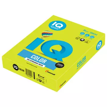 Бумага A4 80г/м² 500 листов, зеленый неон, IQ COLOR (NEOGN)