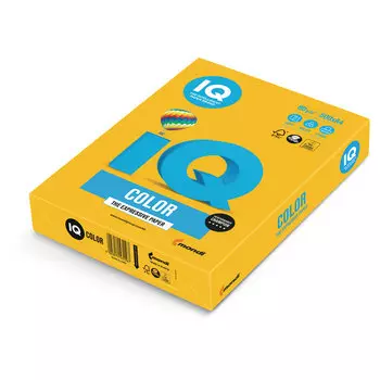 Бумага A4 80г/м² 500 листов, желтый интенсив, IQ COLOR (SY40)