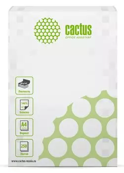 Бумага A4 80 г/м 250 листов, 89%, 146% CIE Cactus (CS-OP-A480250)