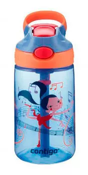 Бутылка для воды Contigo Gizmo Flip, 0.42л, синий/оранжевый (2116116)