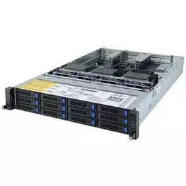 Серверная платформа 2U GIGABYTE R282-Z93 (2*SP3, 32*DDR4, 12*2.5"/3.5" SATA/SAS hot-swappable HDD/SSD, M.2, 5*PCIE, 2*Glan, VGA, 5*USB 3.0, 2*2000W)