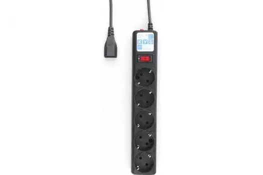 Сетевой фильтр Power Cube SPG5-В2 1,9 м д/подкл. к UPS (C14), 5 розеток (черный) 10А/2,2кВт