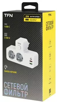Сетевой фильтр TFN TFN-POWER5WH POWER 5 white
