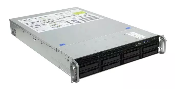 Серверная платформа 2U YADRO Y04X22002U01A_DF0835_empty X2-200/2x4214R/8x3.5/2.5 SAS/SATA/no DIMM(24)/2x10Gbe/2x1300W/2x1,5m C13-C14/Rails/1YWty9x5