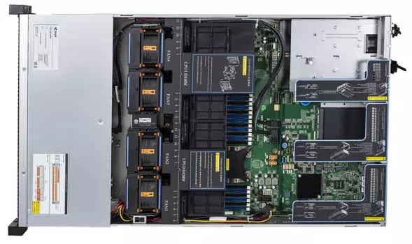 Серверная платформа SNR SNR-SR2308RS 2U, Scalable Gen3, DDR4, 8xHDD, резервируемый БП