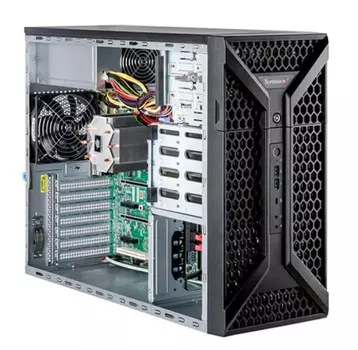 Серверная платформа Supermicro SYS-531A-IL (LGA1700, W680, 4*DDR5 (4400), 4*3.5" SATA, 2*5.25", 3*M.2, 4*PCIE, 2.5Glan, Glan, 668W, HDMI, DVI-D, DP,
