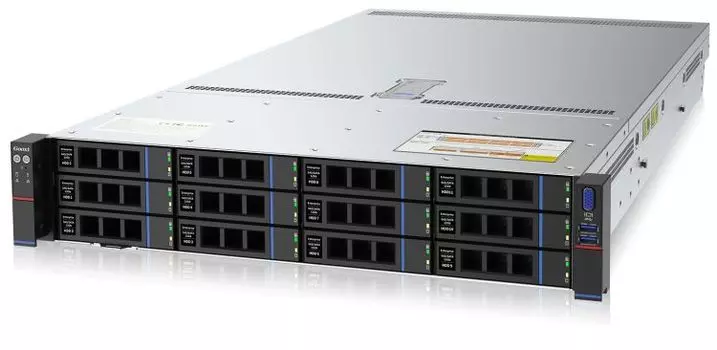 Серверная платформа 2U Gooxi SL201-D12R-NV-G3 (2*LGA4189, 32*DDR4 RDIMM slots, 12x 3.5"/2.5 " SAS/SATA/NVMe HDD backplane w/cables, 2*1GbE and 1*IPMI