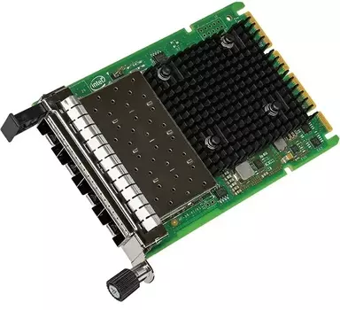 Сетевая карта Intel X710DA4OCPV3G1P X710-DA4 for OCP 3.0, Quad SFP+ Ports, 10 GBit/s, OCP 3.0 PCI-E x8 (v3), VMDq, PCI-SIG* SR-IOV Capable, iSCSI, FCo