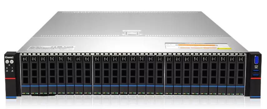 Серверная платформа 2U Gooxi SL201-D25RE-G3 Intel Xeon Scalable CPU (Ice lake) family based, 32*DDR4 RDIMM slots, 25x 2.5 SAS3.0/SATA3.0 HDD backplan