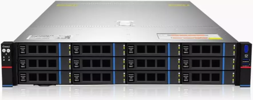 Серверная платформа 2U Gooxi SR201-D12R-NV-G2 0.22.002.0050 (12bay, NVME bp, based on AMD 9004 platform 2*PCIe 4.0x16, 4*PCIe 4.0x8 2*2.5" rear SAS/SA