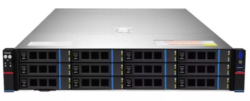 Серверная платформа 2U Gooxi SR201-D12RE-G2 (2*SP5, 24*DDR5 (4800), 12*3.5"/2.5" SAS/SATA, 2*M.2 2280, 2*Glan, IPMI, 2*800W Redundant (1+1) COM, 2*USB