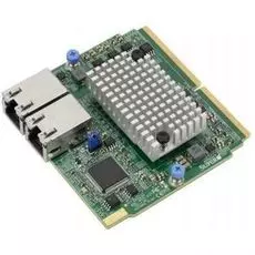 Сетевая карта Supermicro AOC-MTG-B2TM-O SIOM Dual-port 10GbE RJ45 (10GBase-T) based on BCM57416