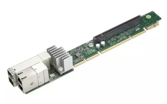 Райзер Supermicro AOC-URG4N4-I4XTS-O 1U Ultra Riser with 2-port 10GBase-T RJ45 & 2-port 10G SFP+