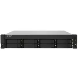 Сетевое хранилище QNAP TS-832PXU-RP-4G 8*3,5"/2,5", 2*10 GbE SFP+, 2*2,5 GbE, стоечное исполнение, 2*БП, Cortex-A57 Annapurna Labs AL-324 4ГБ DDR4. На