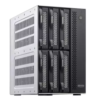 Сетевое хранилище Terramaster D6-320 DAS tower/JBOD,Single Disk/up to 6 SATA(3,5' or 2,5')/1xUSB3.2 Type-C gen2/1xPS/1YW