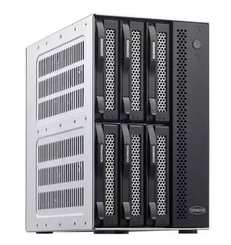 Сетевое хранилище Terramaster T6-423 tower NAS QC 2,0Ghz(2,9)/4gb(32)/RAID0,1,5,6,10,JBOD/up to 6 HS SATA(3,5' or 2,5')/2xM.2 2280 NVMe/2xUSB3.1 Gen2/