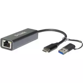 Сетевой адаптер D-link DUB-2315/A1A 2.5 Gigabit Ethernet/USB Type-C с переходником USB Type-C/USB Type-A