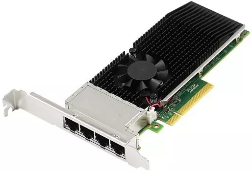 Сетевой адаптер LR-LINK LREC9804BT Intel XL710 4xRJ45 10G/1G/100Mbps PCIe v3.0 x8