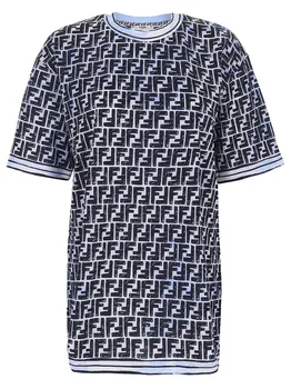 Футболка хлопковая с логотипом FENDI