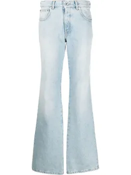 Расклешенные джинсы Bleach Baby OFF-WHITE, синий