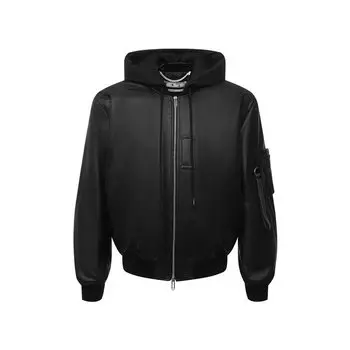 Кожаный бомбер Off-White