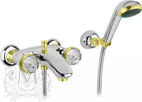 Смеситель Migliore Axo Swarovski 18494 для ванны с душем