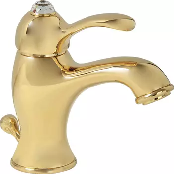 Смеситель Migliore Lem Swarovski 18893 для раковины золото