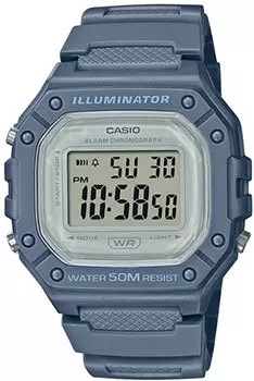 Японские наручные мужские часы Casio W-218HC-2AVEF. Коллекция Digital