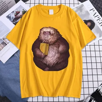 Забавная футболка с графическим принтом Zoon XingXing Monkey, летние хлопковые футболки с короткими рукавами, одежда унисекс с круглым вырезом, крутая футболка большого размера L