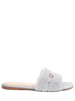 Шлепанцы кожаные Ribbon Cortina GIANVITO ROSSI