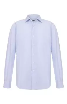 Рубашка из хлопка и льна Corneliani