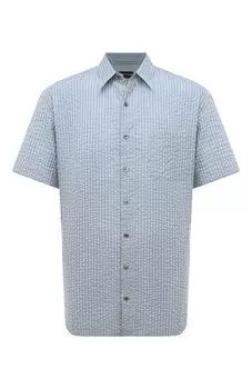Рубашка из хлопка и шелка Giorgio Armani