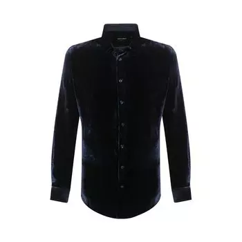 Рубашка из вискозы и шелка Giorgio Armani