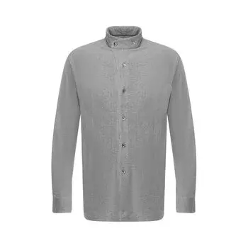 Рубашка из вискозы с воротником мандарин Giorgio Armani