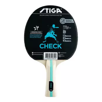 Ракетка для настольного тенниса, ITTF накладка Stiga Check Hobby WRB 1210-5818-01