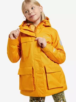 Куртка для девочек Outventure, Оранжевый, размер 158