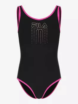 Купальник слитный для девочек FILA, Черный