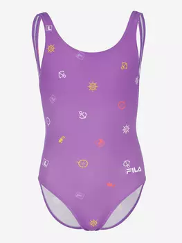 Купальник слитный для девочек FILA, Фиолетовый