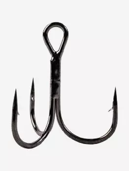 Крючки для рыбалки Stinger PowerGrip STH-36BN (BOX) #06, (100шт), тройник, Черный