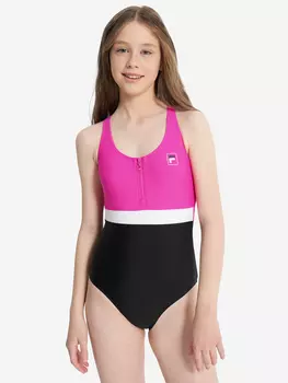 Купальник слитный для девочек FILA, Розовый