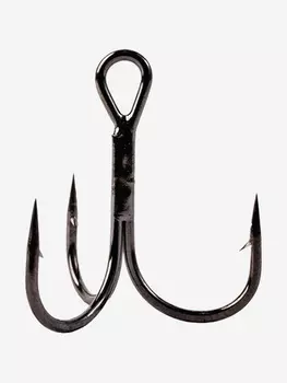 Крючки для рыбалки Stinger PowerGrip STH-36BN, # 06, (8шт), тройник, Черный