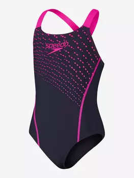 Купальник слитный для девочек Speedo Medley Logo, Мультицвет